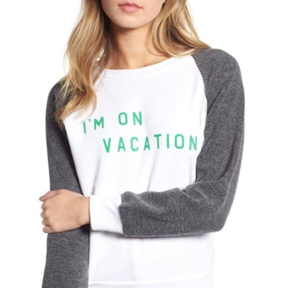 Wildfox I’m on vacation Pullover XS